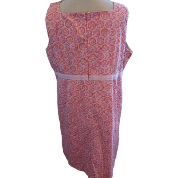 Fresh Produce Pink Fruit Slices Grapefruit Sundress Dress 18 - Picture 2 of 7